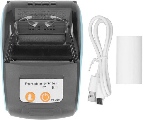Bluetooth Thermal Receipt Printer, 58mm USB Portable Mobile POS Printer Mini Ticket Bill Printer for Small Business and Home Use Support iOS Android (Without in Saudi Arabia