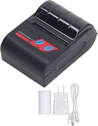 Hilitand Portable Handheld Thermal Receipt Printer 80mm Second Printing Speed with 203dpi Resolution Shipping Label Printer in Saudi Arabia