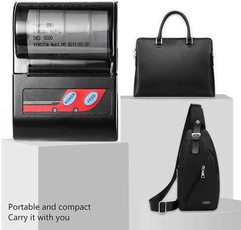Hilitand Portable Handheld Thermal Receipt Printer 80mm Second Printing Speed with 203dpi Resolution Shipping Label Printer in Saudi Arabia