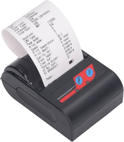Hilitand Portable Handheld Thermal Receipt Printer 80mm Second Printing Speed with 203dpi Resolution Shipping Label Printer in Saudi Arabia