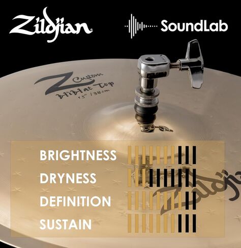 صنج Zildjian Z مخصص ذو قبعة عالية - 15 بوصة in Saudi Arabia