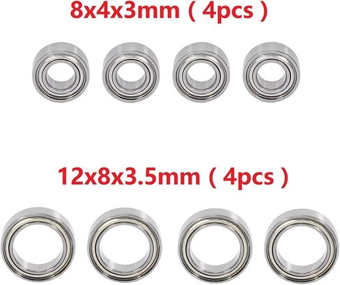 Compatible with SG1603 for SG1604 SG 1603 for UDIRC UD1601 UD1602 UD1603 UD1604 1/16 RC Car Spare Parts Accessories 8Pcs Ball Bearing Set RC Car Accessories Spare in Saudi Arabia