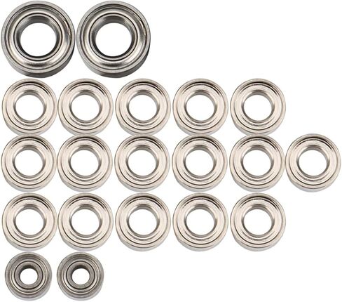 Compatible with Axial for SCX24 90081 AXI00001 AXI00002 1/24 RC Crawler Car Spare Parts Accessories 20Pcs Steel Ball Bearing Set RC Car Part Accessories in Saudi Arabia