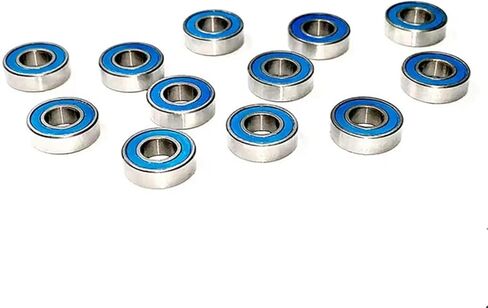 Compatible with Tamiya for Frog for Super for Blackfoot for Stadium for Blitzer RC Car Upgrade Parts 12 Pcs Rubber Sealed Bearing Kit RC Car Accessories in Saudi Arabia