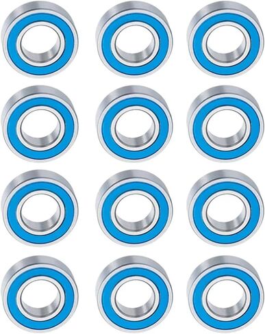 Compatible with Tamiya for Frog for Super for Blackfoot for Stadium for Blitzer RC Car Upgrade Parts 12 Pcs Rubber Sealed Bearing Kit RC Car Accessories in Saudi Arabia