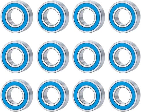 Compatible with Tamiya for Frog for Super for Blackfoot for Stadium for Blitzer RC Car Upgrade Parts 12 Pcs Rubber Sealed Bearing Kit RC Car Accessories in Saudi Arabia