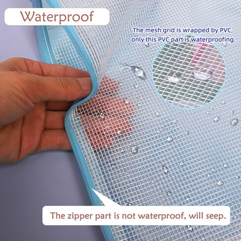 A4 Mesh Zipper Pouch Bags, 24pcs 8 Colors Plastic Zipper Pouches with Sticky Labels - Zipper Bags for Organizing, Zipper Pouches for School/Office/Home (A4 Size) in Saudi Arabia