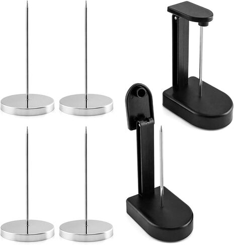Qwork Desk Desk Descipt ، 4 PCS SPIKE Stick Engipts ، تحقق من شوكة الفاتورة + 2 PCS in Kuwait