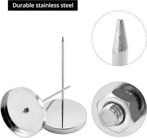 Qwork Desk Desk Descipt ، 4 PCS SPIKE Stick Engipts ، تحقق من شوكة الفاتورة + 2 PCS in Kuwait