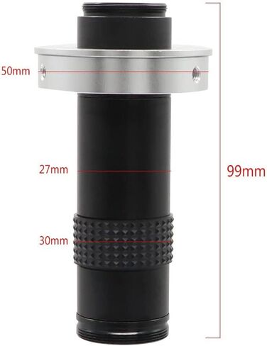 مجموعة ملحقات المجهر كاميرات تحضير الشريحة 1x -130x Zoom C المستمر C Mount Lens التكبير القابل للتعديل 130 مضاعفة مسافة عمل عالية ل HDMI in Saudi Arabia