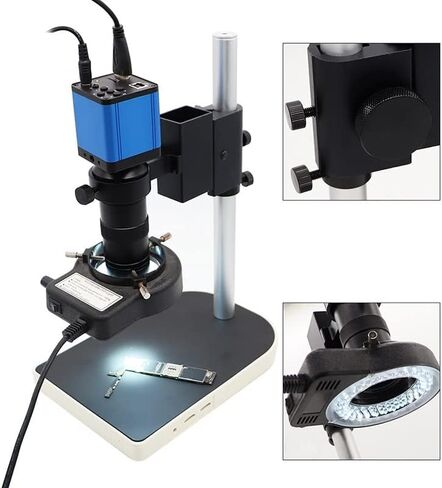 Microscope Slides 38MP HDMI USB Digital Microscope Camera Small حامل حامل 180X C-MOUNT MONSOST in Saudi Arabia