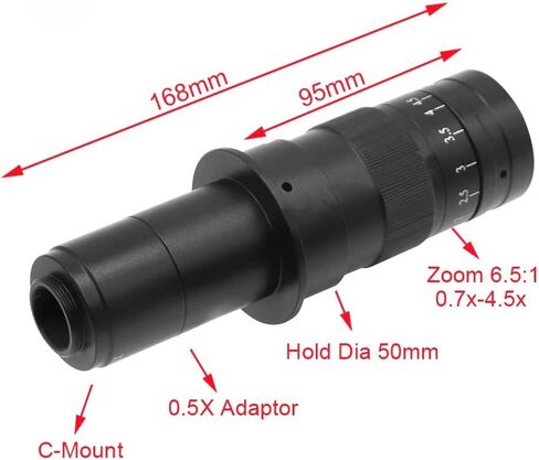 كاميرا تحضير مجموعة ملحقات المجهر 51MP كاميرا HDMI 180X C-MOUNT LENS FULL HD 1080P 60FPS CAMERANCE INNUSTION in Saudi Arabia