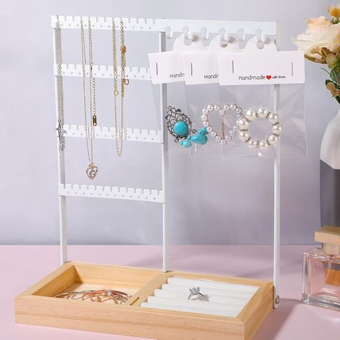 100 PCS عبوة للأعمال التجارية الصغيرة ، بطاقات عرض سوار مع أكياس واضحة لتغليف المجوهرات لبيع حزمة الحزمة المجوهر in Kuwait