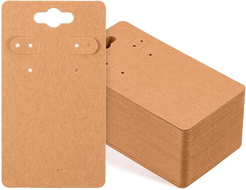 100 PCS Card Card حامل بطاقات عرض قرط مع 6 ثقوب 3.5 "× 2" العلامات الورقية فارغة عبوات DIY أقراط صنع لوازم لبيع الأقراط المعلقة الحرف البيع بالتجزئة in Kuwait