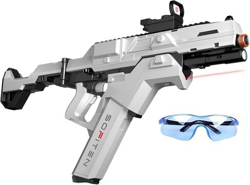 تلقائي تلقائي كرة الكرة الكبرى بندقية عالية السرعة 180+ إطارًا في الثانية مدفعي هلام كهربائي للعبة الرماية في الهواء الطلق هدايا الصيف الأعمار 14 وما فوق in Kuwait