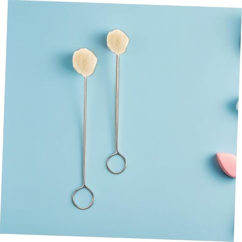 CIIEEEO 60pcs أداة Daubers مع مقبض معدني للتنظيف الدقيق للأثاث والسيارات الداخلية قضيبًا ناعمًا لصياغة مشاريع الصباغة والأعمال الجلدية in Kuwait