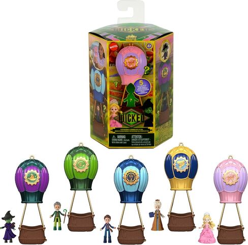 Mattel Universal Pictures 'Baloons Wicked Ozian تكشف عن لعبة مع دمية صغيرة مفاجئة وبالون الهواء الساخن والملحق (قد تختلف الأنماط) in Saudi Arabia
