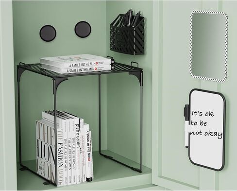 Cute Locker Accessories with Locker Shelf, Magnetic Mirror, Magnetic Pen Holder, Magnetic Small Whiteboard, Back to School Essentials Locker Decorations, 7 Piece Locker Organizer, Pink in Saudi Arabia