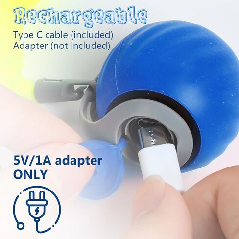 Tail 2.0 Cat Toy ، لعبة كرة قطة تفاعلية ذكية ، كرة متداول تلقائية مع ذيل الريش ، ألعاب للقطط الداخلية ، كرات ذاتية الحركة للقطط والكلاب (الأزرق) in Kuwait