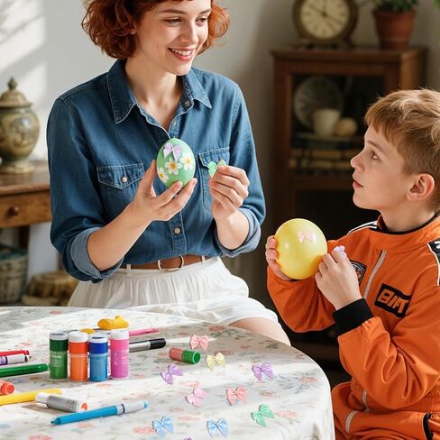 60pcs أقواس الشريط الباستيل 1 بوصة ساتان صغيرة ملونة من أقواس تويست مع القوس لؤلؤة لعلاج أكياس DIY Craft لخياطة HASTBOOKING هدية عيد الميلاد عيد الفصح （القوس الصغير） in Kuwait