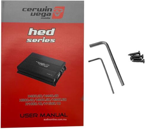Cerwin-Vega H1000.1D 1000W Max 1Ω/2Ω/4Ω 1-ChannelClass-D Mono Digital Amplifier Remote Bass Knob Included HED Series in Saudi Arabia