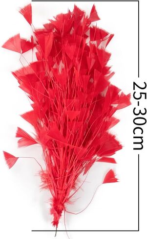 Handmade Natural Turkey Feather Flower Mount Bouquet Faux Flowers Millinery Goose Feathers for Hat Making Fascinators Decoration 1 Piece (Orange) in Kuwait