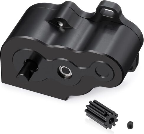 Aluminum LCG Center Gearbox Transmission Box Low Speed Gearbox with Motor Gear Upgrades Part for 1/10 Axial SCX10 RC Crawler Car in Saudi Arabia