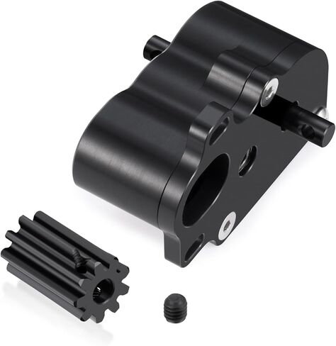 Aluminum LCG Center Gearbox Transmission Box Low Speed Gearbox with Motor Gear Upgrades Part for 1/10 Axial SCX10 RC Crawler Car in Saudi Arabia