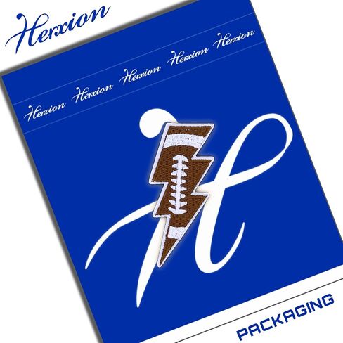 Football Iron On Patches, Sports Team Embroidered Appliques, Lightning Bolt Iron On Patches for Clothes, Clothing, Jackets, Backpacks, Vest, Jeans, Hats & Caps. in Saudi Arabia