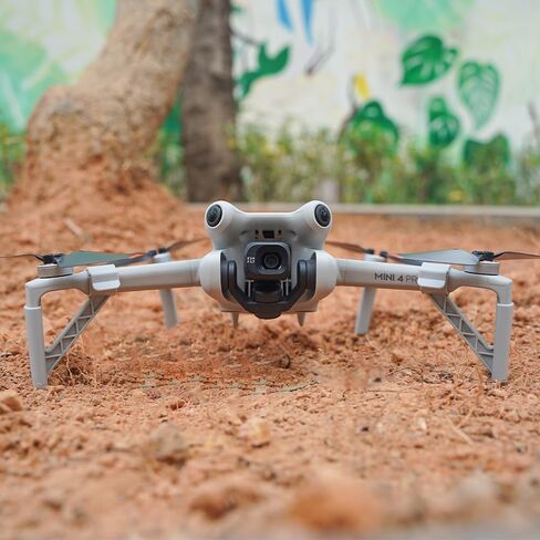 Levigo Drone معدات الهبوط القابلة للفصل متوافقة مع DJI Mini 4 Pro ، قاعدة الطائرات بدون طيار Gimbal حماية ارتفاع 14 ملم ترايبود الساق الموسعة in Saudi Arabia
