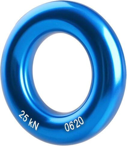 Azarxis Rappel Cup Ring 25kn توتر O-Ring Rope Connector لتسلق الصخور Arborist Rescue Slackline Friction Equiper (Blue) in Saudi Arabia