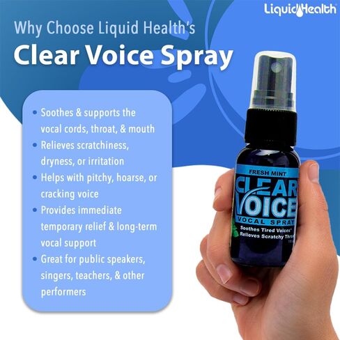 LIQUIDHEALTH Clear Voice Vocal Spray, Strawberry Lemonade (3pack) in Saudi Arabia