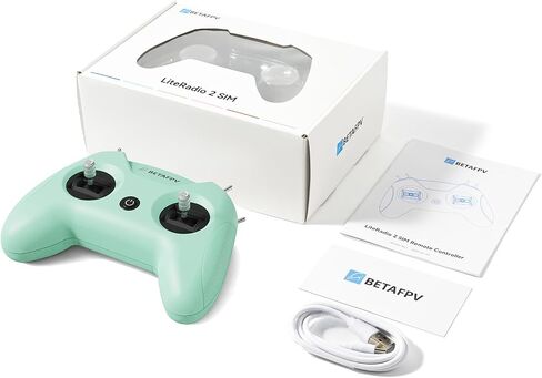 Betafpv Literadio 2 Sim Drone Flight Simulator Controller للتدريب على الطيارين المبتدئين في FPV ، ودعم معظم منصات الأنظمة مثل DRL/Uncrashed/Velocidrone/Phoenix RC/Tryp/Aerofly RC 8 - Mode 2/Blue in Kuwait