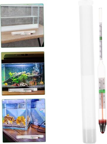 HEMOTON 1Set High Precision Aquarium Salinity Hydrometer Professional Glass for Accurate Saltwater Measurement Essential Aquarium Test Tool in Kuwait