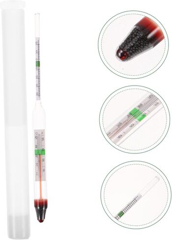 HEMOTON 1Set High Precision Aquarium Salinity Hydrometer Professional Glass for Accurate Saltwater Measurement Essential Aquarium Test Tool in Kuwait