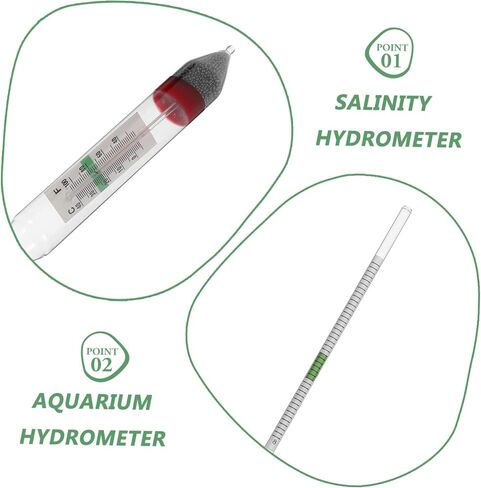 Cabilock Aquarium Salinometer Hydrometer for Accurate Seawater Density Testing Compact Design for Easy Use Fish Tanks and Aquaculture and Reliable Water in Saudi Arabia
