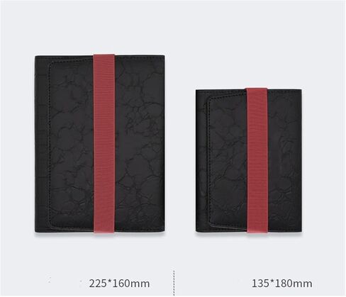 A5 Clisling Contrasted Color Notebook ثلاثة أضعاف Leaf Notebook Gift (14 * 18cm) in Saudi Arabia