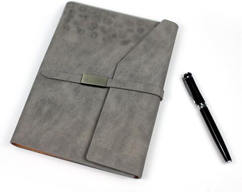 Buckle Loose Leaf Notebook A5 Business Leather Meeting Book in Kuwait