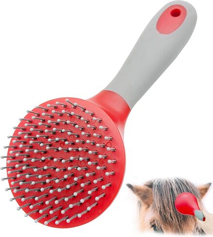 فرش الحصان Mane & Tail Combs Horse Shedding Brush Grooming Tool للكلاب ذات الشعر الطويل (الأسود) in Kuwait