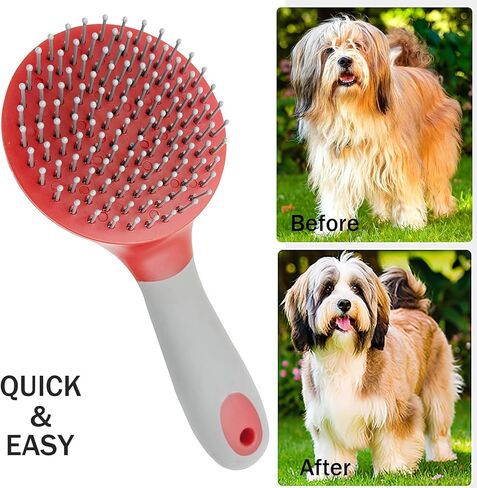 فرش الحصان Mane & Tail Combs Horse Shedding Brush Grooming Tool للكلاب ذات الشعر الطويل (الأسود) in Kuwait