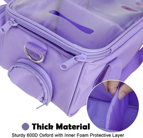Demao Carrying Case for Tonie in Purple | All-in-One Portable Storage Box | Holds 20+ Tonie Figures, Shockproof Travel Organizer | PVC Visual Cover-Plays Audio Figurines On-The-Go in Kuwait