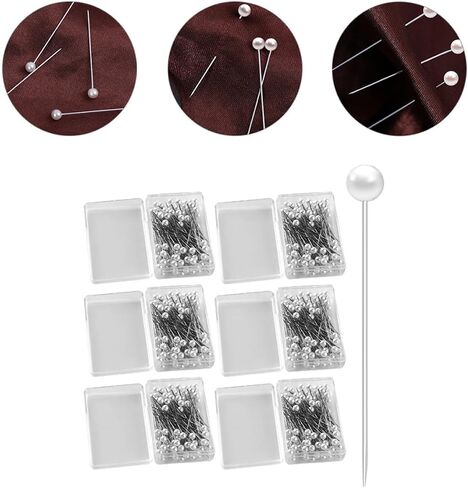 Gatuida 600Pcs Pearl Head Sewing Pins for Quilting Knitting DIY Crafts Durable Decorative Pins for Wedding Bouquets Flower Arrangements More in Saudi Arabia