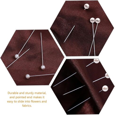 Gatuida 600Pcs Pearl Head Sewing Pins for Quilting Knitting DIY Crafts Durable Decorative Pins for Wedding Bouquets Flower Arrangements More in Saudi Arabia