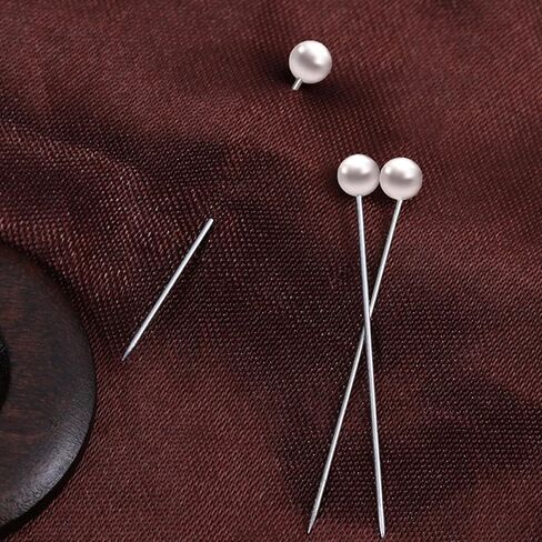 Gatuida 600Pcs Pearl Head Sewing Pins for Quilting Knitting DIY Crafts Durable Decorative Pins for Wedding Bouquets Flower Arrangements More in Saudi Arabia