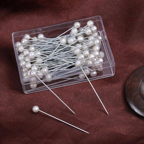 Gatuida 600Pcs Pearl Head Sewing Pins for Quilting Knitting DIY Crafts Durable Decorative Pins for Wedding Bouquets Flower Arrangements More in Saudi Arabia