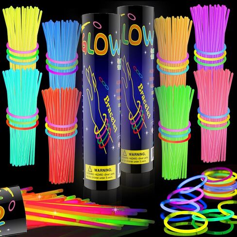 200 PCS Glow Sticks Plage Party Pack ، 8 '' 'Glow in the Dark Party Supplien in Kuwait