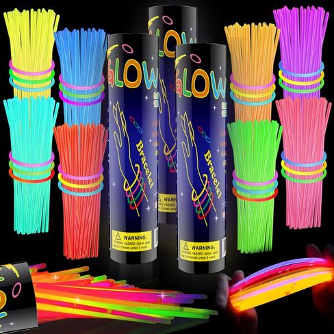 200 PCS Glow Sticks Plage Party Pack ، 8 '' 'Glow in the Dark Party Supplien in Kuwait