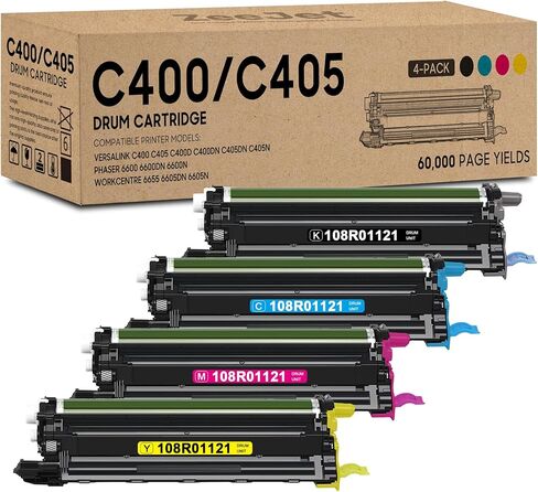 Versalink C400 C405 استبدال مجموعة خرطوشة الأسطوانة ل Xerox 108R01121 وحدة التصوير لـ Phaser 6600 Versalink C405 WorkCentre 6655 6605 Printer Drum Unit 4-pack in Kuwait