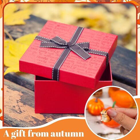 56 Pcs Autumn Mini Resin Figurines Tiny Thanksgiving Day Resin Ducks Mini Animal Statue Suitable for Dollhouse DIY Cake Garden Landscape Aquarium Birthday Party Decoration in Saudi Arabia