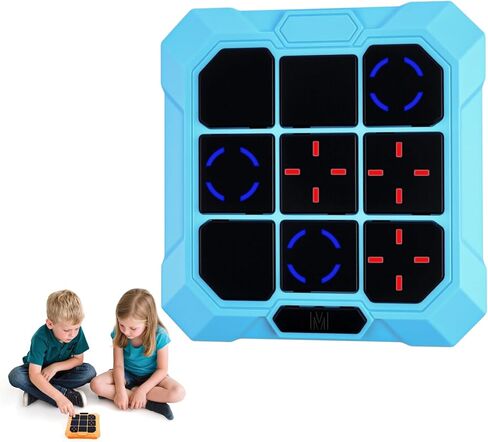 لعبة TIC TAC Toe ، 6 في 1 TIC TIC TIC مع كتم الصوت وإعادة الشحن - لعبة لوحة السفر المحمولة للأطفال الذين تتراوح أعمارهم in Kuwait